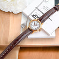 Tissot T Classic Carson White Dial Brown Leather Strap Watch For Women - T085.207.36.013.00