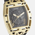 Guess Legend Black Dial Black Rubber Strap Watch For Men - GW0500G1