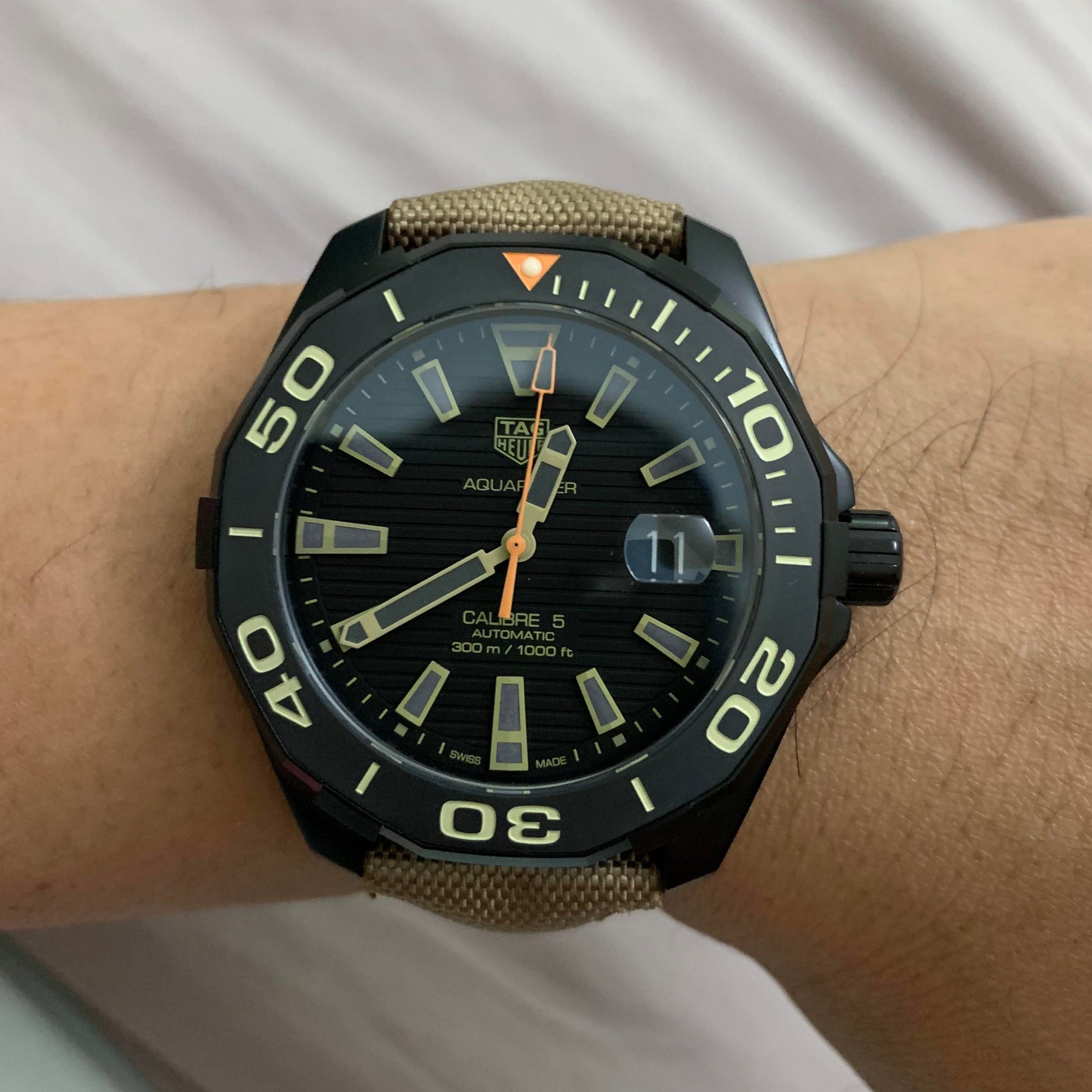 Tag Heuer Aquaracer Black Dial Watch for Men - WAY208C.FC6383