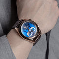 Maserati Traguardo Chronograph Blue Dial Brown Leather Strap Watch For Men - R8871612024