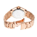 Michael Kors Raquel Three-Hand Crystals Pink Dial Rose Gold Steel Strap Watch For Women - MK7343