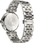 Versace Aion Chronograph White Dial Silver Steel Strap Watch for Men - VBR040017