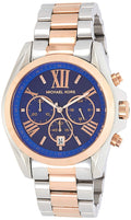 Michael Kors Bradshaw Blue Dial Two Tone Steel Strap Watch for Women - MK5606