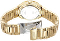 Guess Viva Diamonds Gold Dial Gold Steel Strap Watch for Women - W0111L2