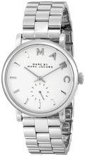 Marc Jacobs Baker White Dial Silver Steel Strap Watch for Women - MBM3242