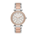 Michael Kors Parker White Dial Two Tone Steel Strap Watch for Women - MK5820