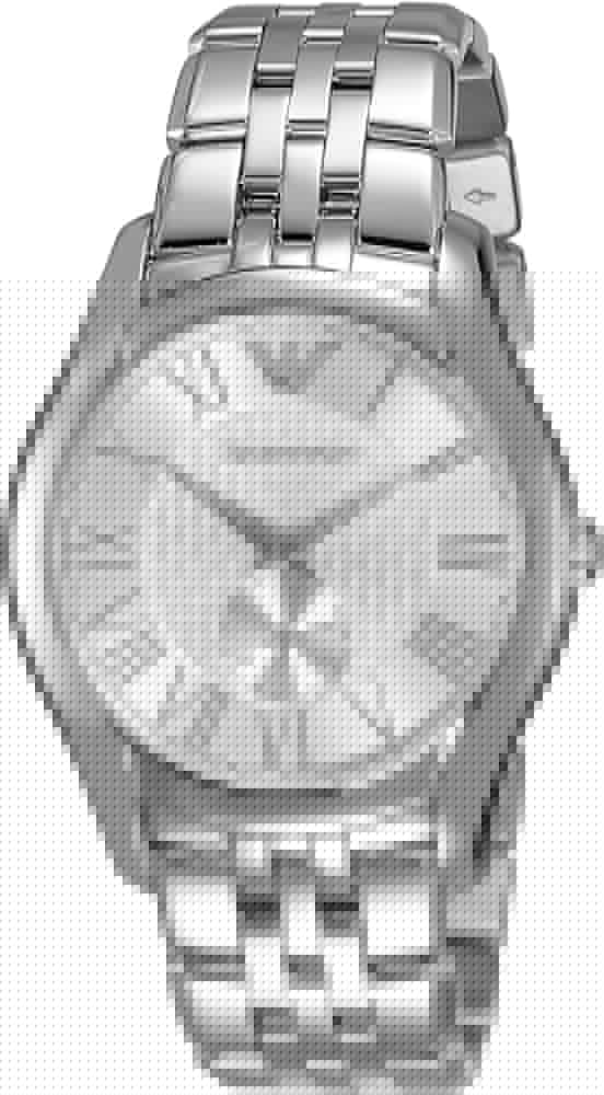 Emporio Armani Classic Quartz Silver Dial Silver Steel Strap Watch For Men - AR1788