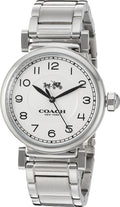 Coach Madison White Dial Silver Steel Strap Watch for Women - 14502394
