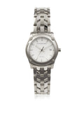 Burberry Heritage Check White Dial Silver Steel Strap Watch for Women - BU1853