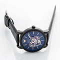 Emporio Armani Luigi Automatic Skeleton Black Dial Black Leather Strap Watch For Men - AR60012