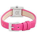 Gucci G-Frame Square Fuchsia Mother of Pearl Dial Fuchsia Leather Strap Watch For Women - YA128533