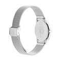 Calvin Klein Minimal Grey Dial Silver Mesh Bracelet Watch for Men - K3M22124