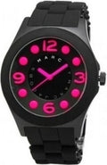 Marc Jacobs Pelly Black Dial Black Silicone Strap Watch for Women - MBM2517