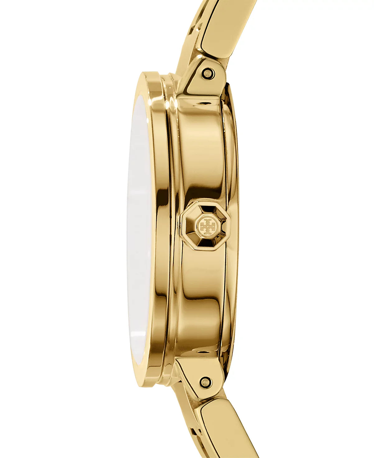 Tory Burch Reva Gold Dial Gold Steel Strap Watch for Women - TBW4025