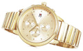 Tommy Hilfiger Blake White Dial Gold Steel Strap Watch for Women - 1781905