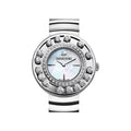 Swarovski Lovely Crystal Mother of Pearl Dial Silver Steel Strap Watch for Women - 1160307