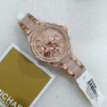 Michael Kors Wren Crystals Rose Gold Dial Rose Gold Steel Strap Watch for Women - MK6096