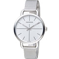 Calvin Klein Even White Dial Silver Mesh Bracelet Watch for Women - K7B23126