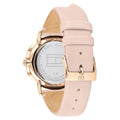 Tommy Hilfiger Jenna Analog Pink Dial Pink Leather Strap Watch for Women - 1782071