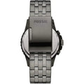 Fossil FB-01 Chronograph Black Dial Grey Steel Strap Watch for Men - FS5835