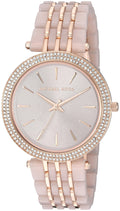 Michael Kors Darci Rose Gold Dial Two Tone Steel Strap Watch for Women - MK4327