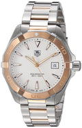 Tag Heuer Aquaracer Quartz White Dial Silver Strap Watch for Men - WAY1150.BD0911