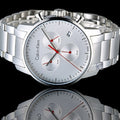 Calvin Klein City Chronograph White Dial Silver Steel Strap Watch for Men - K2G271Z6