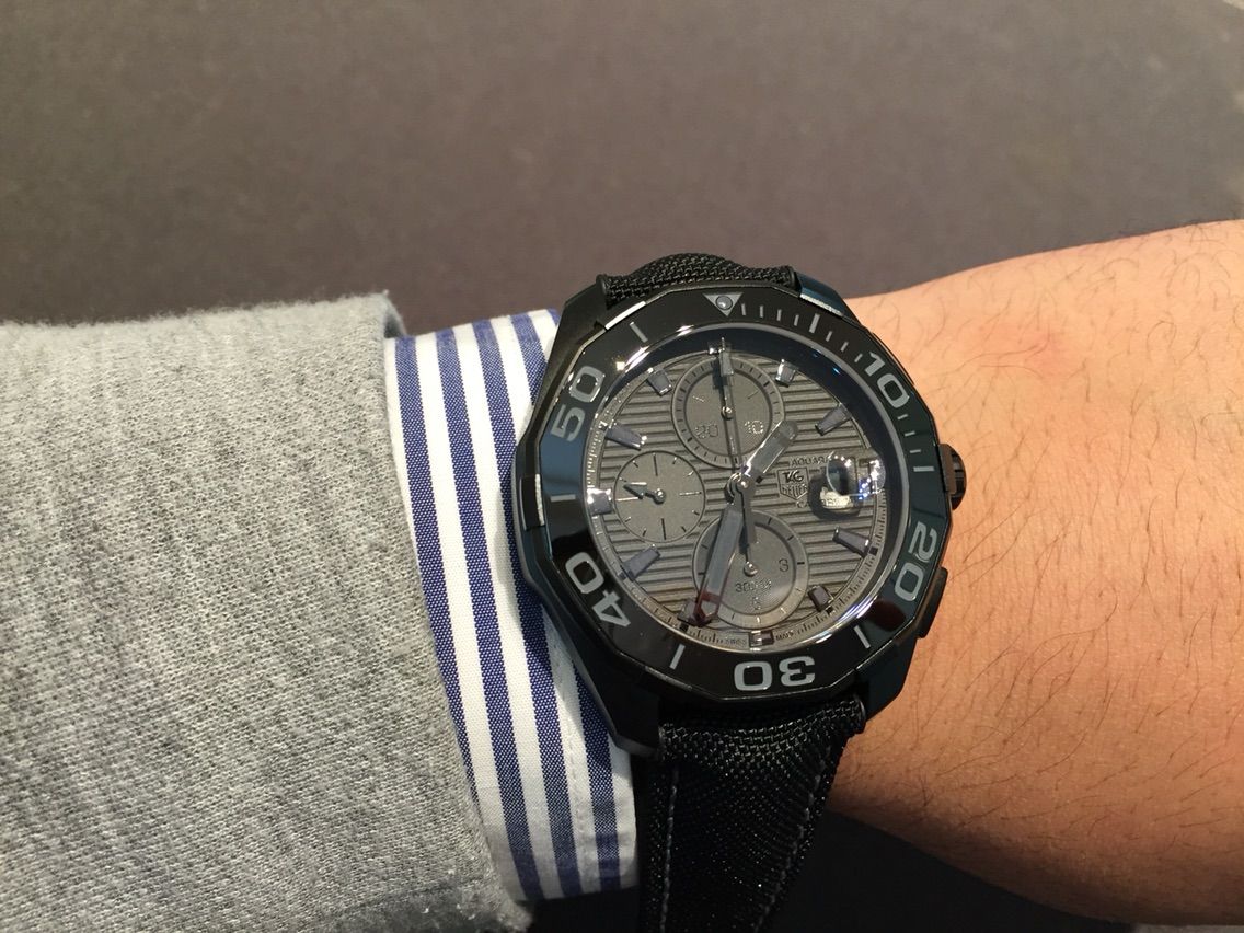 Tag Heuer Aquaracer Titanium Grey Dial Watch for Men - CAY218B.FC6370