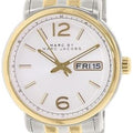 Marc Jacobs Fergus Silver Dial Two Tone Steel Strap Watch for Women - MBM8652