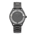 Marc Jacobs Tether Transparent Black Dial Black Steel Strap Watch for Women - MBM3419