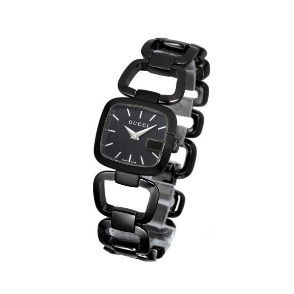 Gucci G Ladies Quartz 125 G Series Black Dial Bracelet Watch For Women - YA125504