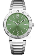 Bvlgari Bvlgari Bvlgari Lady Green Dial Silver Steel Strap Watch for Women - BVLGARI103693