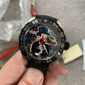 Tag Heuer Formula 1 Alec Monopoly Special Edition Black Rubber Strap Watch for Men - WAZ1117.FT8023
