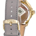 Fossil Cecile Champagne Dial Grey Leather Strap Watch for Women - AM4529