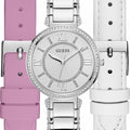 Guess Montage Quartz Silver Dial Silver Steel Strap Watch For Women - GW0588L2