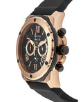 Bulova Marine Star Chronograph Black Dial Black Rubber Strap Watch for Men - 98B104
