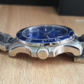 Movado Series 800 Blue Dial Silver Steel Strap Watch for Men - 2600151