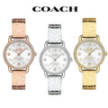 Coach Delancey White Dial Silver Steel Strap Watch for Women - 14502353