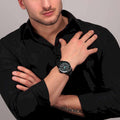 Maserati SFIDA Aqua Edition Analog Black Dial Black Steel Strap Watch For Men - R8853144001