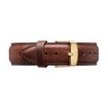 Daniel Wellington Classic St. Mawes White Dial Brown Leather Strap Watch for Men - DW00100035