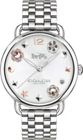 Coach Delancey White Dial Silver Steel Strap Watch for Women - 14502810
