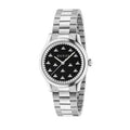 Gucci G Timeless Quartz Black Dial Silver Steel Strap Watch for Women - YA1265034