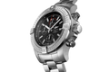 Breitling Super Avenger Chronograph 48 Black Dial Silver Steel Strap Watch for Men - A13375101B1A1
