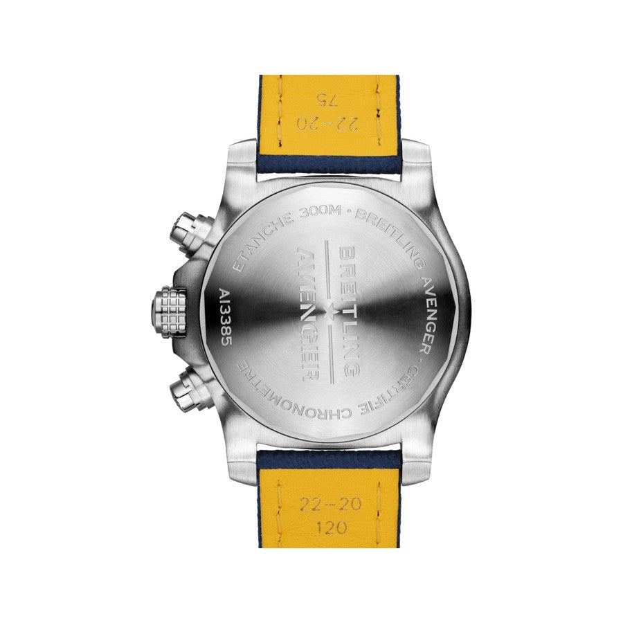 Breitling Avenger Chronograph 43 Blue Dial Blue Nylon Strap Watch for Men - A13385101C1X1