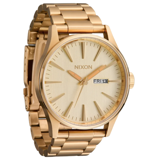 Nixon Sentry Gold Dial Gold Steel Strap Watch for Men - A356-502