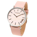 Coach Perry Mother of Pearl Pink Dial Pink Leather Strap Watch for Women - 14503244