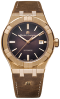 Maurice Lacroix Aikon Automatic Brown Dial Brown Leather Strap Watch For Men - AI6008-BRZ01-730-3