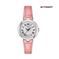 Tissot Bellissima Small Lady Silver Dial Pink Leather Strap Watch For Women - T126.010.16.013.01