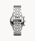 Emporio Armani Chronograph Black Dial Silver Steel Strap Watch For Men - AR0389