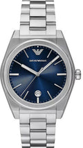 Emporio Armani Frederico Analog Blue Dial Silver Steel Strap Watch for Men - AR11620